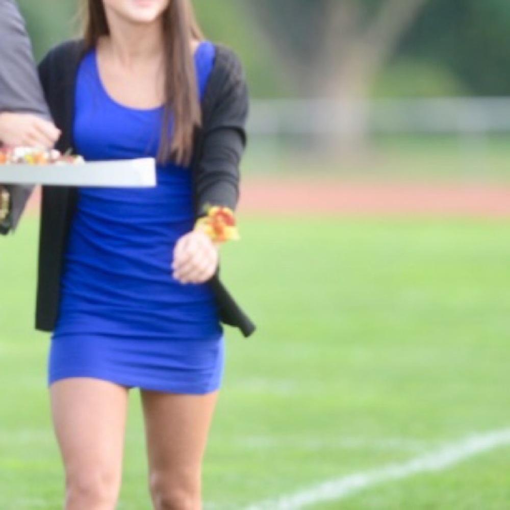 Forever 21 cobalt blue bodycon mini dress